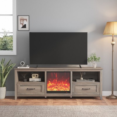 Bella Depot 70.08''W TV Stand for Living Room and Bedroom, with 2 Drawers