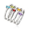 Ross-Simons 0.50 ct. t.w. Multi-Gemstone Jewelry Set: 5 Rings in Sterling Silver - 3 of 4