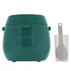 Curtis Stone Dura-Pan Nonstick Mini Multi-Cooker and Rice Cooker Refurbished Green