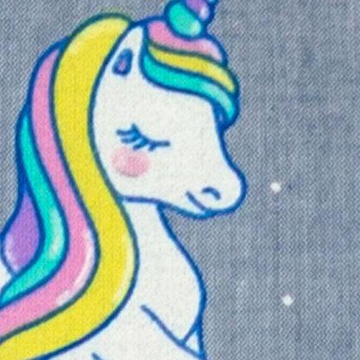 light blue, unicorns