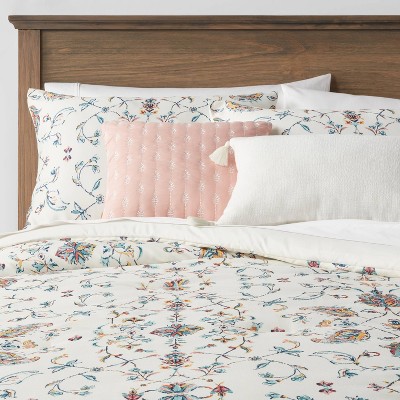 Ancora Border Print Comforter Bedding Set Blue/Pink/Yellow - Threshold™