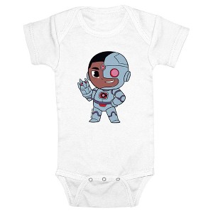Infant's DC Super Friends Cyborg Power Pose Bodysuit - 1 of 3
