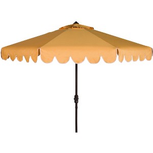 Venice Single Scallop 9Ft Crank Push Button Tilt Umbrella - PAT8010 - Safavieh - 1 of 4