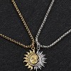 Sun & Moon Couple Necklace Set - Titanium Steel Matching Pendants for Valentine's Gift (His & Hers) - 4 of 4