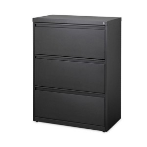 Alera Lateral File, Three Legal/Letter/A4-Size File Drawers, 30" x 18.62" x 40.25", Black - 1 of 1