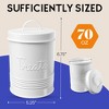 Amici Pet Retro Treats Storage Canister, 72 oz. , White - 4 of 4