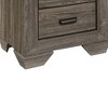 24" Lyndon Nightstand Weathered Gray Grain - Acme Furniture: English Dovetail, Metal Glides, PVC Edging - 3 of 4