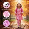The Pink Picket Fence - Suzie Dinosaur Hoodie, Dress, and Leggings Set - 2 of 4