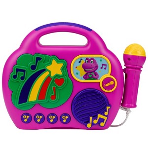 eKids Barney Karaoke Microphone and Boombox for Kids and Fans of Barney Toys (BN-115) - 1 of 3