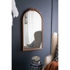 Okak 23*42/28*53IN Wooden Wall Mirror, Arched Full Length Mirror with Decorated Carving, Full Body Mirror for Living Room, Bedroom - 4 of 4