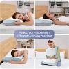BDELITE Memory Foam Pillows, Gel Cooling Sleep Pillow, Standard Size-23.6*15.7 Inch - 3 of 4