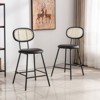 FURNIinspire Dining Chair, Counter Stools Set of 4, Bar Stools, Counter Barstools for Home, Black, 16.5"*15.6"*33" - 3 of 4