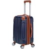 Rockland London Hardside Expandable Luggage with Spinner Wheels Blue Carry-On 20-Inch - 2 of 4