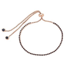 SHINE by Sterling Forever Adjustable CZ Slider Bracelet - 1 of 2