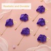 Unique Bargains Realistic Rose Boutonnieres Flower Pins for Wedding Ceremony 24 Pcs - 3 of 4