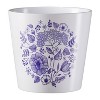 Floral Garden Starter Kit with Tools, Pots & Accessories – Blueish-Purple Flower Design, 5.5" Dia. - 4 of 4