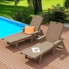 WestinTrends Adirondack Outdoor Chaise Lounge for Patio Garden Poolside (Set of 2) - 2 of 4