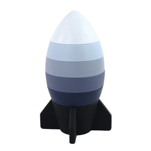 Hudson Baby Silicone Stacking Toy, Rocket, One Size - image 1 of 2