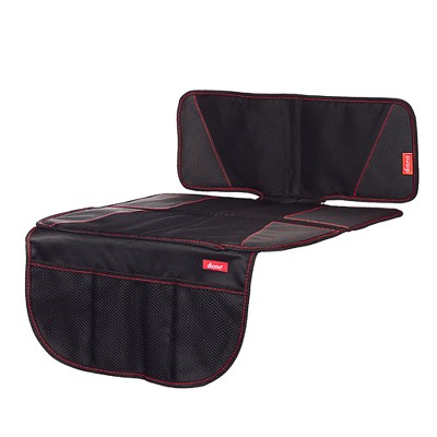 Image of Diono Super Mat Car Seat Protector for Under Car Seat Includes 3 Mesh Storage Pockets Crash Tested - Black