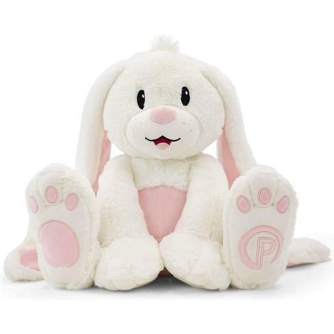 Plushible 18 inch Plush Stuffed White Easter Bunny 18