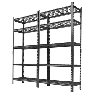 Garage Shelving 2200 LBS Storage Shelves Adjustable Metal Shelving Unit Heavy Duty 5 Tier Metal Shelves for Garage Kitchen Pantry - 1 of 4