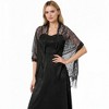 Anna-Kaci Women's Sheer Lace Cardigan with Scalloped Edges and Half Sleeves - 2 of 4