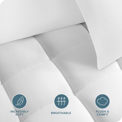White Twin XL Cotton Top Down Alternative Mattress Pad