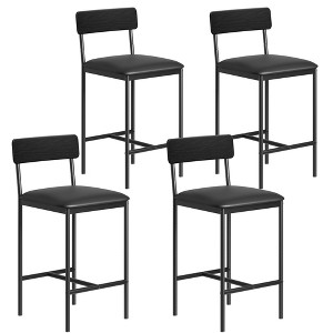 Kitchen Table Set Dining Table and Chairs for 2 with Storage Shelf and Upholstered Chairs, Bar Dining Table Set for Small Spaces Apartment - 1 of 4