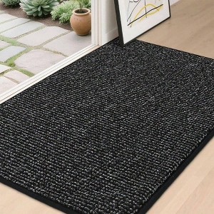 32 inchx 48 inch non - slip washable door mat entrance dirt resistant absorbent low profile floor mat front back door - 1 of 4