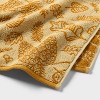 2pk Leaves Harvest Hand Towel Set Gold - Room Essentials™ - 4 of 4