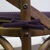 Honeycomb Memory Foam Non-Slip 16" x 16" Chair Cushion Pad with Ties by Sweet Home Collection® - 4 of 4
