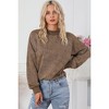 Amaryllis Women's Oversized Velour Sweatshirt Long-Sleeve Pullover Relaxed Fit Cozy Everyday Casual Lounge Top - 4 of 4