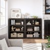 Whizmax 3-Tier Farmhouse Bookcase, 40" Tall Wooden Bookshelf, Open Display Storage Shelf for Living Room, Bedroom, Home Office - 3 of 4