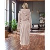ADR Plush Fleece Women's Robe, Long Hooded Women's Bathrobe, Soft Cozy Women's Bath Robe & Plus Sizes - 2 of 4