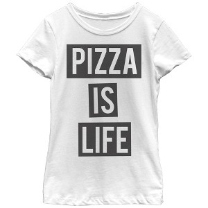 Girl's Lost Gods Pizza is Life T-Shirt - 1 of 4