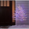 GE 5-ft Winterberry White Artificial Branch Christmas Tree with Multicolor LED Lights - 2 of 4