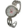 OLIVIA PRATT BREAST CANCER AWARENESS RIBBON BANGLE WATCH - 3 of 4
