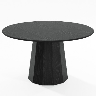 Dovelina Modern Round Dining Table Wood Kitchen Table