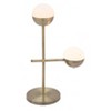 Zuo Modern 27.2"H Waterloo Table Lamp in Frosted Glass & Bronze – Modern Accent Lighting for Living Room or Bedroom - 3 of 4
