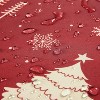 Indoor Waterproof 180GSM Christmas Tablecloth, Winter Holiday Xmas Snowflake Deer Tree Decor for Home, Party, Kitchen, Dining Room - 4 of 4