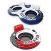 Intex 58837EP River Run Inflatable 2 Rider Inflatable Innertube Float with Built In Cooler + Intex 56825EP River Run Single Inflatable Innertube Float - 2 of 4