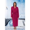 ADR Women's Lightweight Cotton Robe, Classic Soft Knit Long Lounge Robe with Pockets - 2 of 3