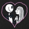 Men's The Nightmare Before Christmas Jack and Sally Pink Heart Stitch T-Shirt - image 2 of 4