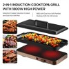 COOKTRON Portable Induction Cooktop Electric Stove &Cast Iron Griddle, Rose Gold - image 2 of 4