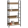 vidaXL 4-Layer Book Shelf Oak 23.6 in.x10.9 in.x49 in. Engineered Wood - 2 of 4
