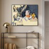 Art Remedy Paul Cezanne - Curtain and Fruit Rustic Chic Farmhouse Wall Art Framed - 2 of 4