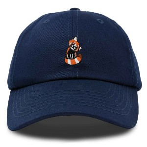 Dalix Red Panda Embroidered Cotton Dad Hat Cute Animal Adjustable Baseball Cap for Outdoor Style Womens - 1 of 4