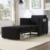 NicBex Convertible Sofa Bed Sleeper Chair with 5-Position Adjustable Backrest & Storage,Upholstered Small Couch for Living Room,Bedroom - 2 of 4