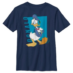 Boy's Mickey & Friends Donald Duck Pop Art Portrait Moody T-Shirt - 1 of 4