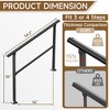 APRILSOUL Metal Hand Rails for Outdoor Steps - 4 of 4
